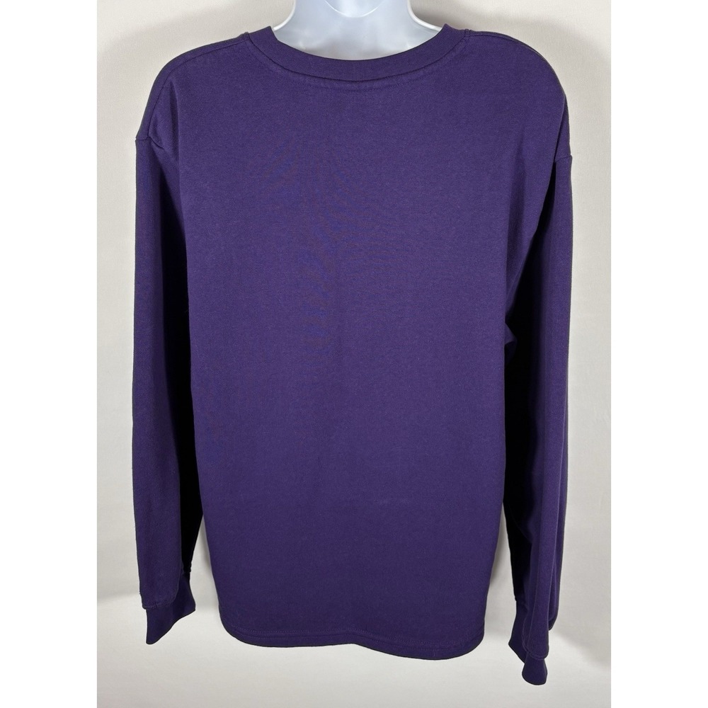 Champion K-State Womens Sweatshirt Size Large Purple White Embossed Letters 1492 - Picture 4 of 8